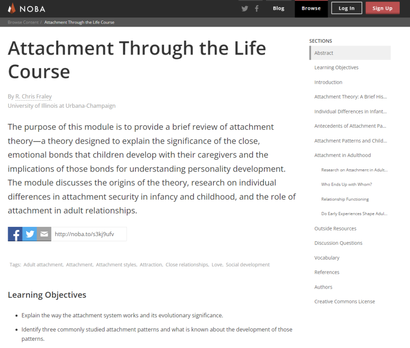 Attachment Through the Life Course