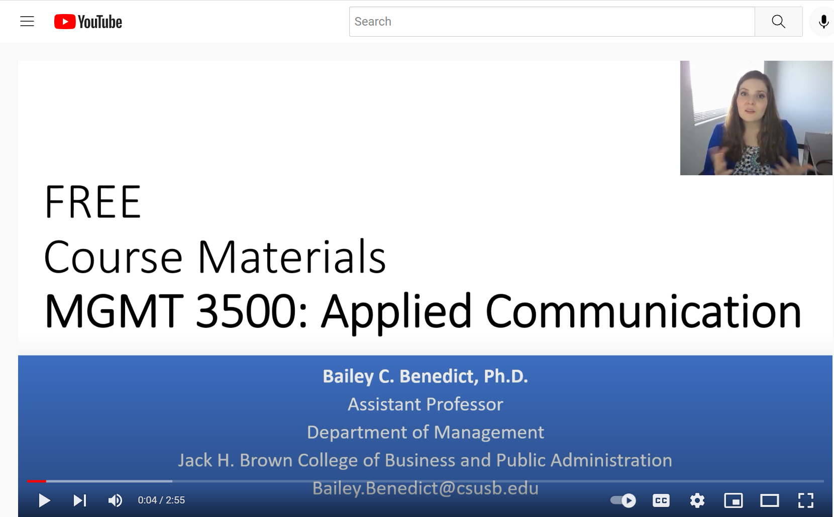 MGMT 3500: Applied Communication
